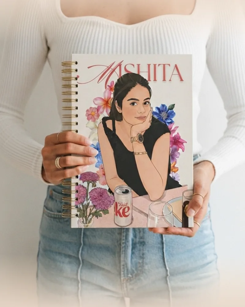 Personalised photo diary India — a hardbound custom journal printed with your photos